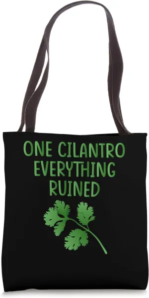 Coriander Hater Club Cilantro Hater Gear Anti Cilantro Tote Bag