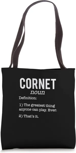 Cornet Funny Definition Humor - Cornet Lovers Tote Bag