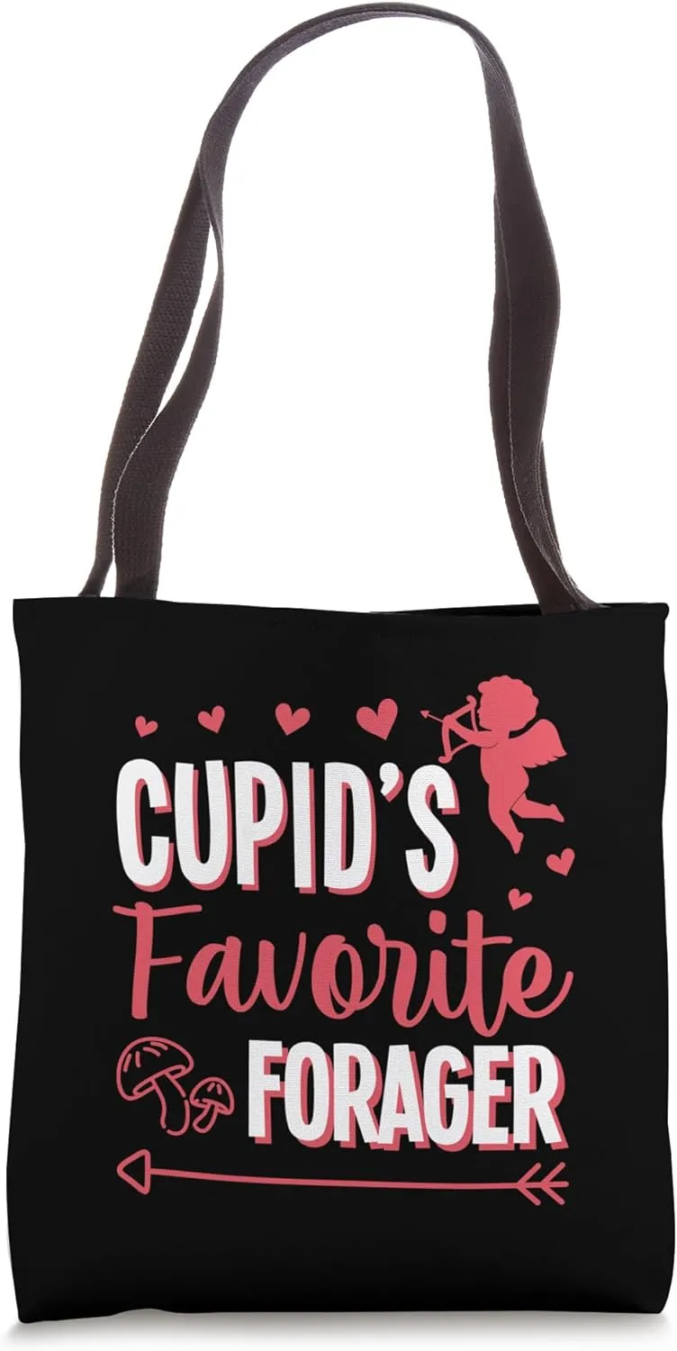 Cupid's Favorite Forager Foraging Valentines Day Tote Bag