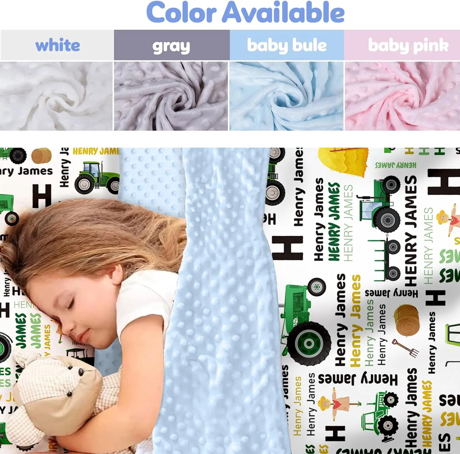 Custom Toddler Nap Mat for Preschool - Personalized Name Kids Nap Mats for Daycare Kindergarten Boys Sleeping Bag with Pillow Blanket Set, Thick Padded Easy Roll Up Blue