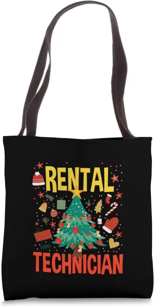 Cute Rental Technician Christmas Ski Rental Specialist Tote Bag