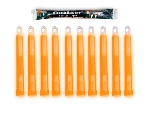 Cyalume ChemLight Light Stick, Military Grade, 5 Minutes Duration, 6 Inches, 10 Pack