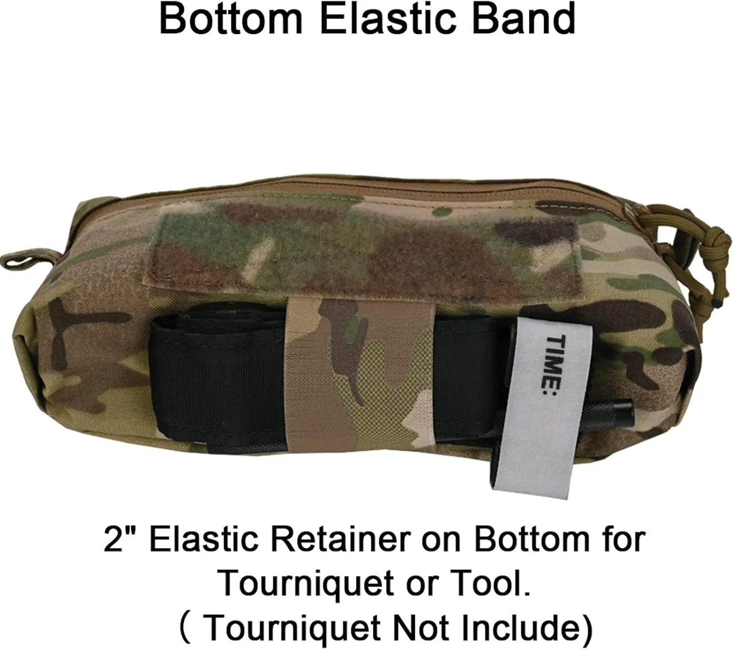 Dangler Pouch Mini Drop Pouch SACK Pouch Abdominal Fanny Pack with Hook and Loop YKK Zipper Tourniquet Holder for Vest Chest Rig (CP)