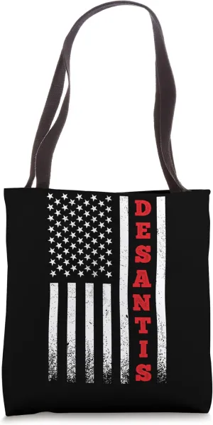DeSantis USA Flag Republican President 2024 Candidate Tote Bag