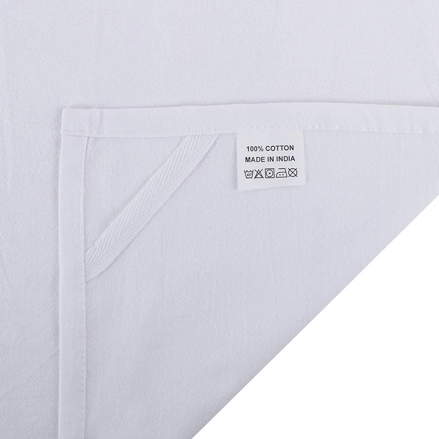 DG Collections Flour Sack Dish Towels for Kitchen, Set of 12 (27 x 27 Inches), Multi-use White Kitchen Towels, 100% Cotton, Highly Absorbent Hand Towels, Tea Towels for Embroidery, and Print - White