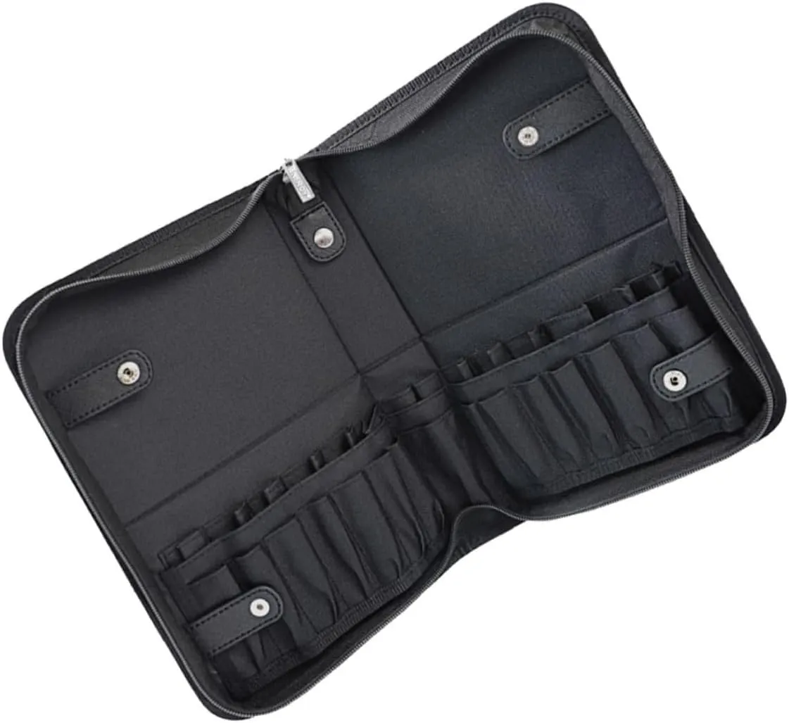 Didiseaon Roll up Makeup Brush Holder Bag Travel Cosmetic Bag for Organizer 29 Compartment Brush Storage Case