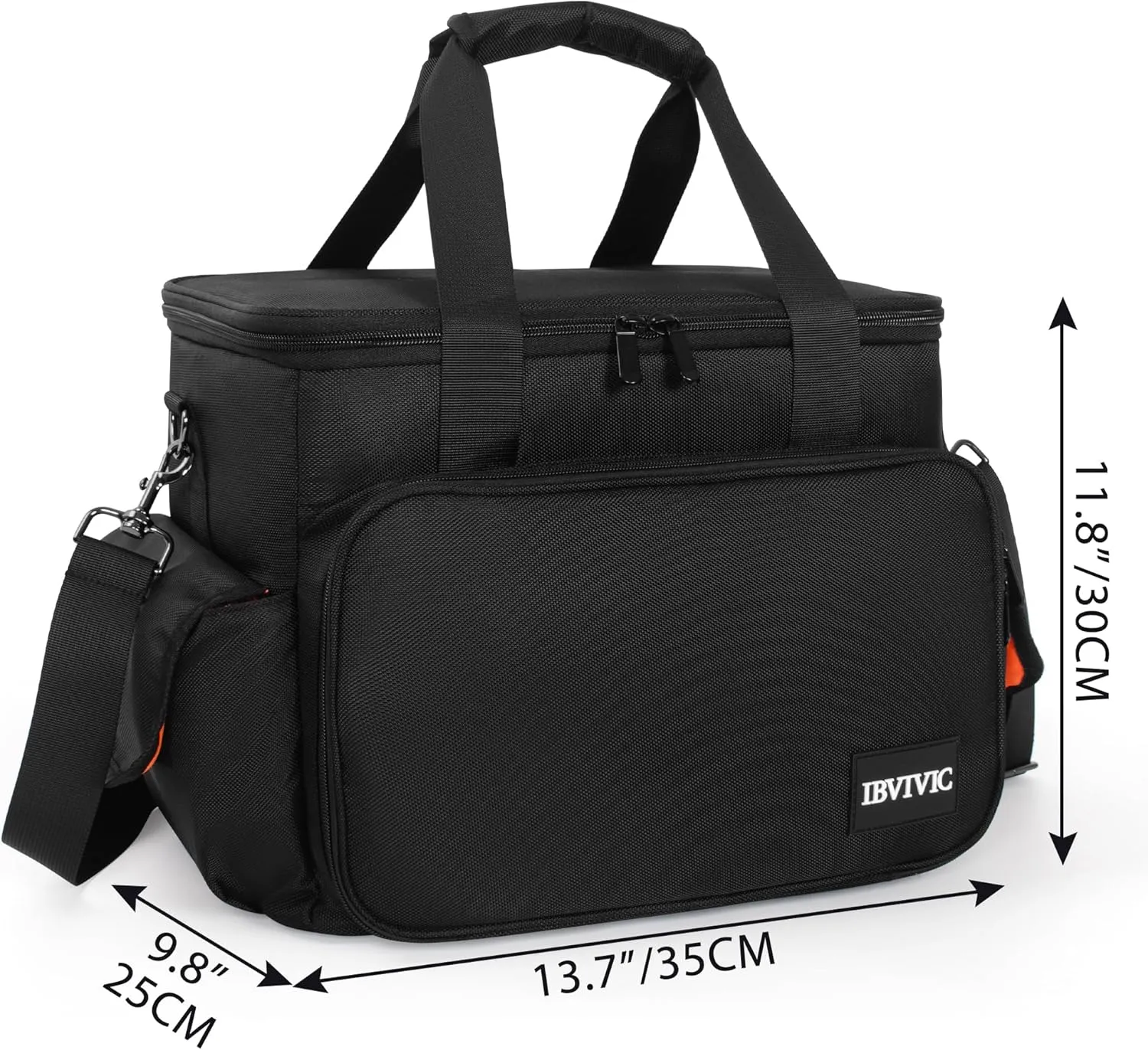 DJ Cable File Bag with 6 Detachable Dividers High Capacity Gig Cable Bag for Cords,DJ Gear,Sound Instrument and Accessories