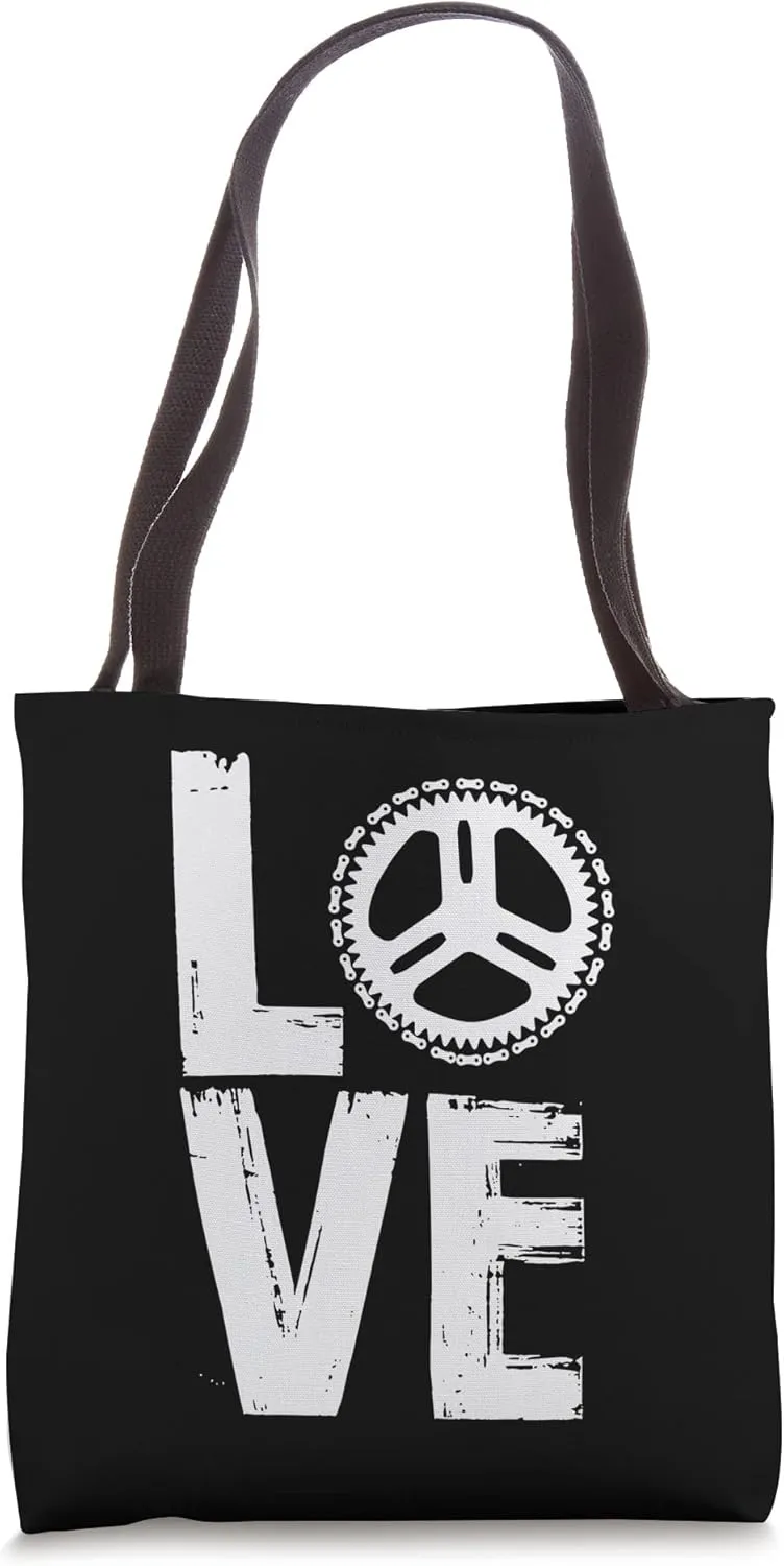 Downhillers Love Mountain Bike Gear MTB Downhill Tote Bag