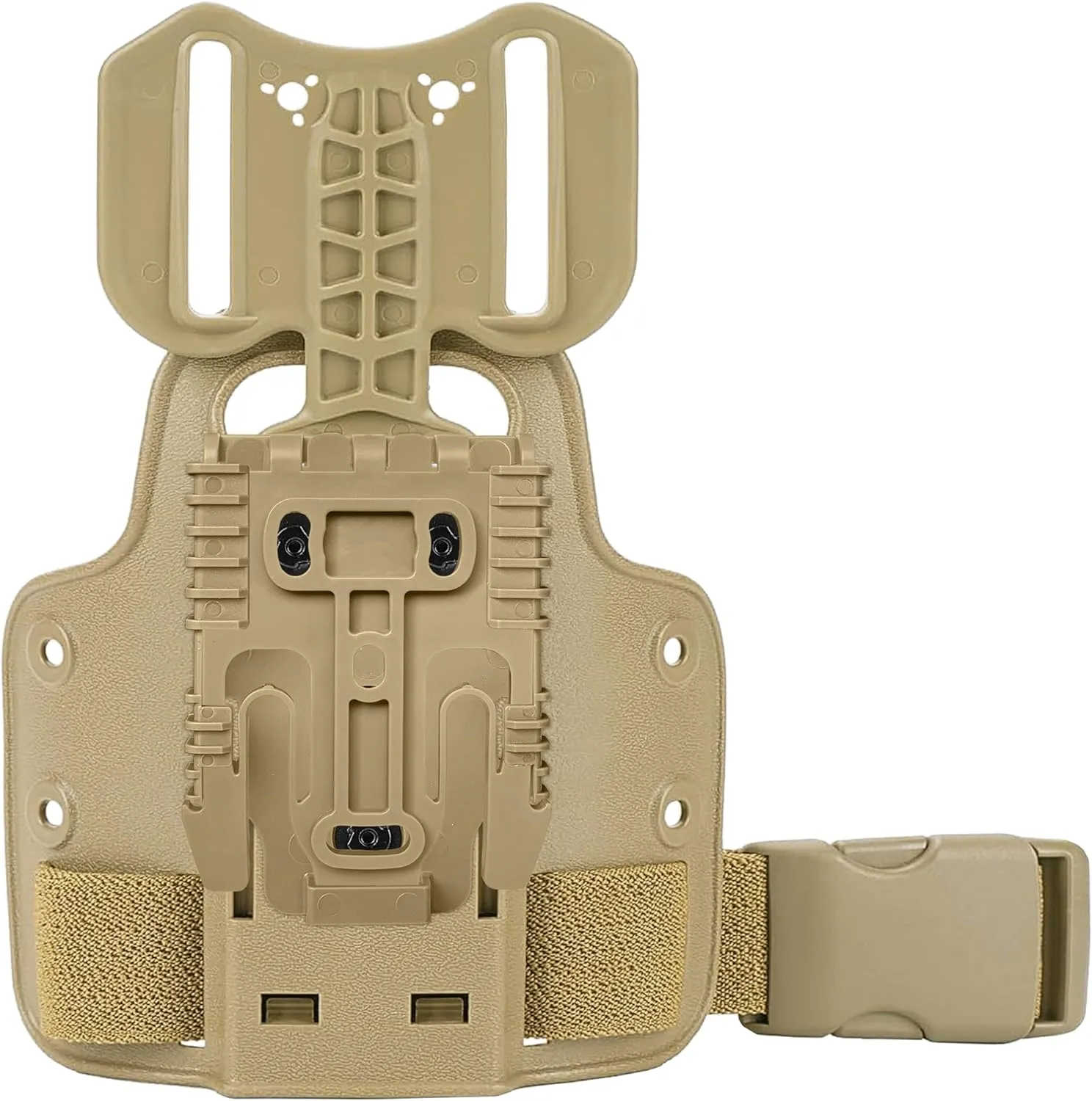 Drop Flex Adapter with Drop Leg Holster Platform and Leg Shroud Assembly QLS 19 and QLS 22 Polymer, for Quick Locking System Kit