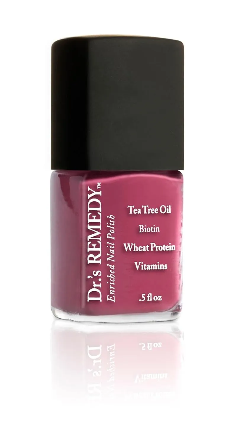 Dr’s Remedy 3 Pack Nail Polish Kit, BERRY Good Trio, Non Toxic and Organic All Natural Enriched Nail Strengthener - MINDFUL Mulberry/BONAFIDE Boysenberry/BRAVE Berry