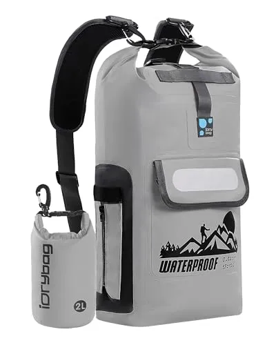 Dry Bag Backpack 20L, Waterproof Floating Dry Bags for Men, Kayak Sack