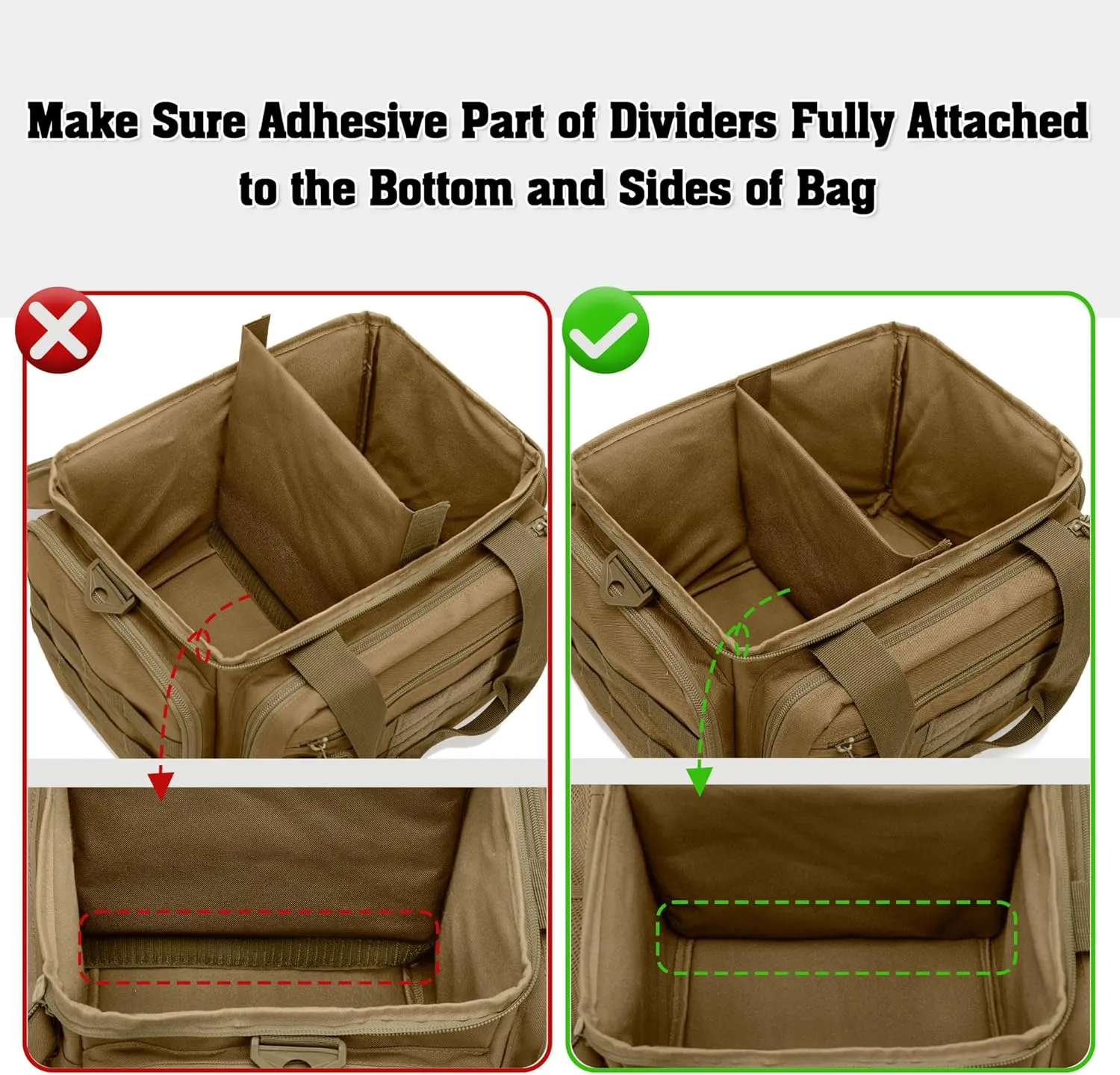 DSLEAF Tactical Gun Range Bag for 4 Handguns, Pistol Shooting Range Bag with 6X Magazine Slots and Extra Pockets for Ammo and Essentials