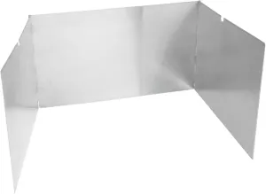 Durable Stainless Steel Outdoor Stove Windscreen Camping Supply Three Plate Design