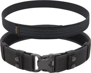 Duty Belt for Law Enforcement Police Security Correctional Officer 2"/2.25" Wide Tactical Outer & Inner Belt