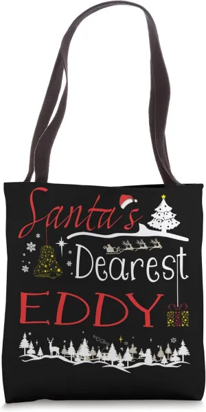 Eddy Xmas Cute Christmas Name Tote Bag
