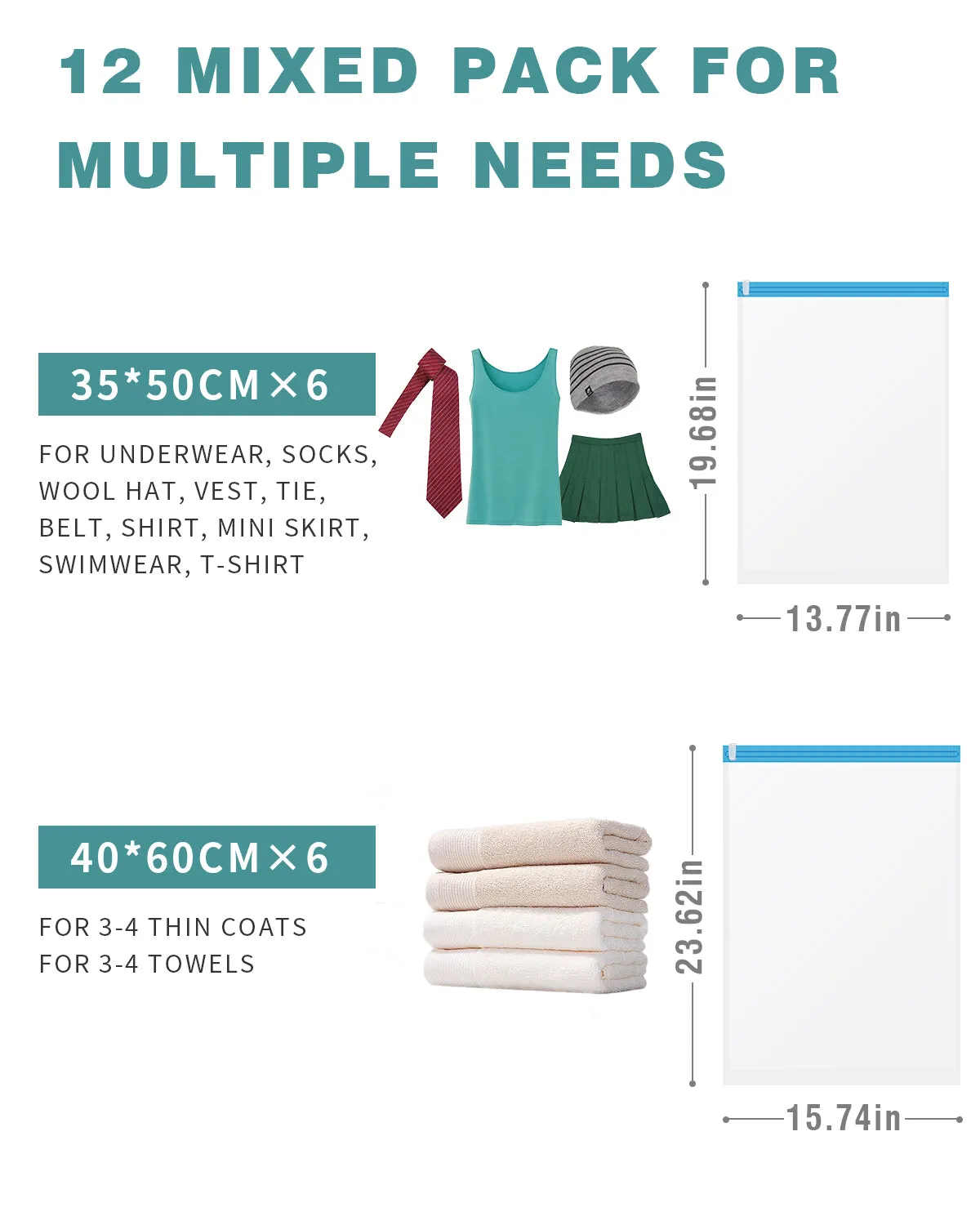 EEZEE Travel Compression Sack Set