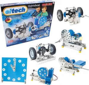 Eitech Classic Series Gearwheel Science Kit, Intro to Engineering and STEM Learning, Steel
