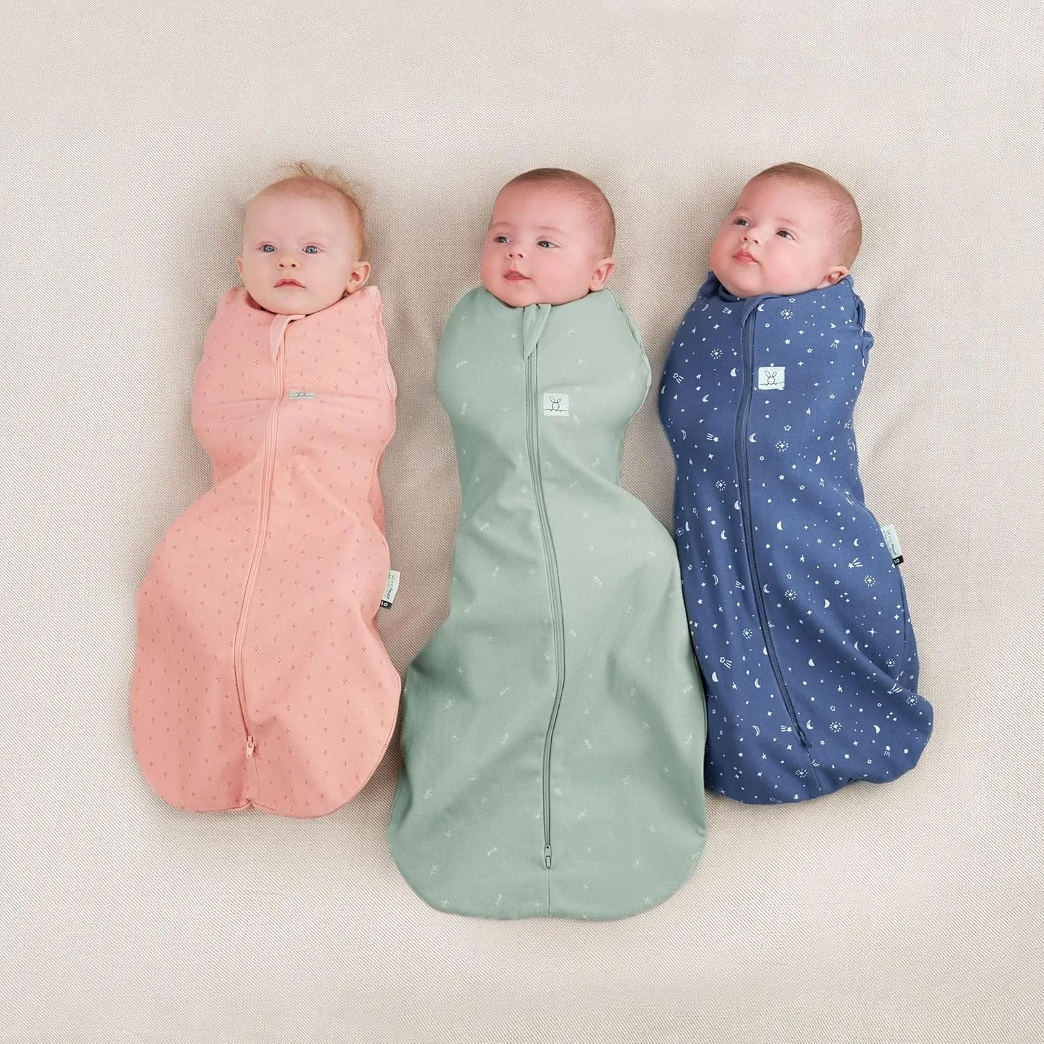 ergoPouch 1 TOG Cocoon Baby Sleep Sack 0-3 Months, Swaddle Sleeping Bag, Temperature Control Wearable Blanket (Sage)