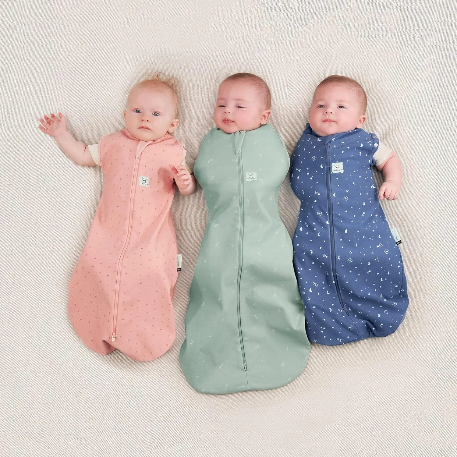 ergoPouch 1 TOG Cocoon Baby Sleep Sack 0-3 Months, Swaddle Sleeping Bag, Temperature Control Wearable Blanket (Sage)