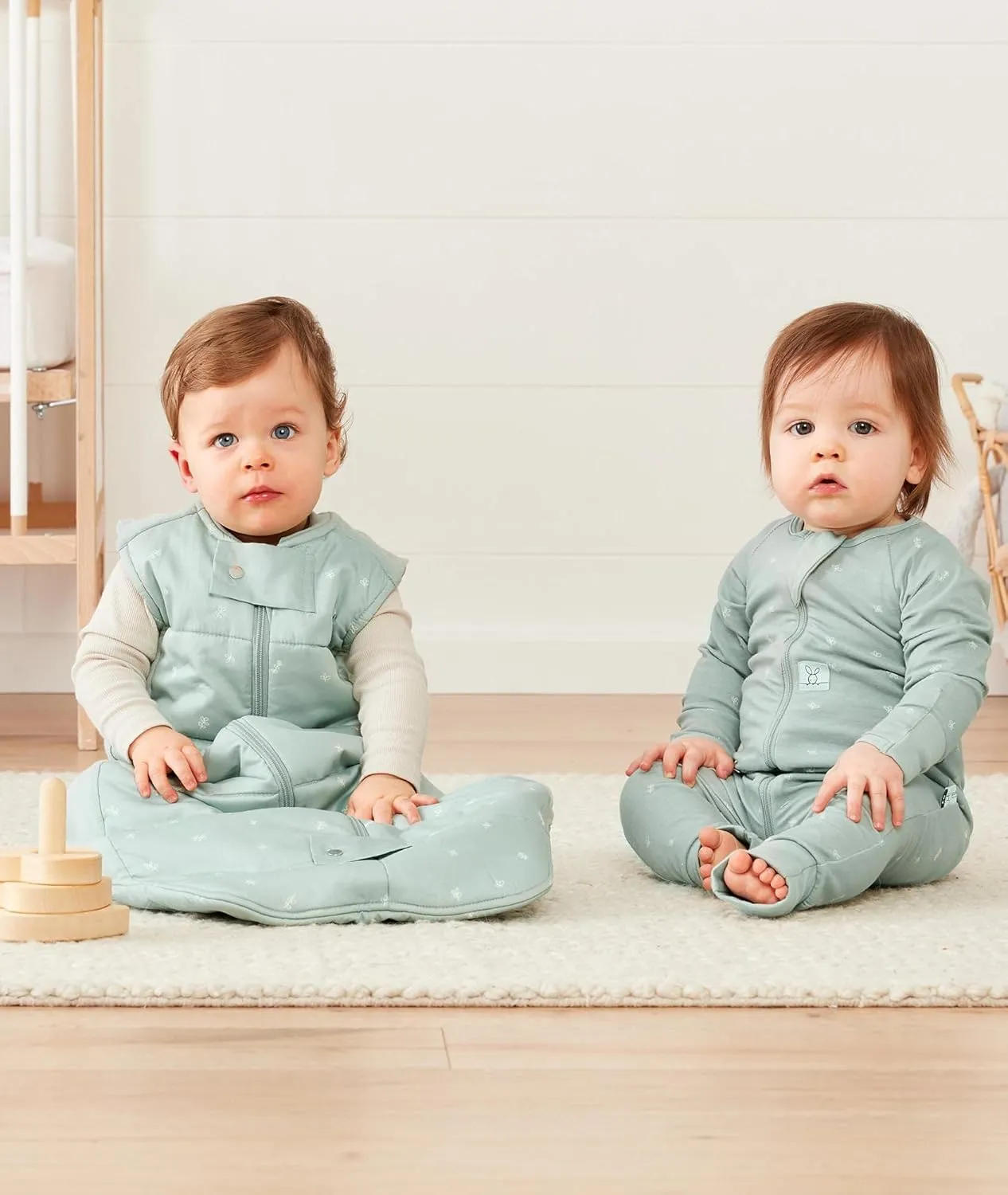 ergoPouch 1 TOG Cocoon Baby Sleep Sack 0-3 Months, Swaddle Sleeping Bag, Temperature Control Wearable Blanket (Sage)