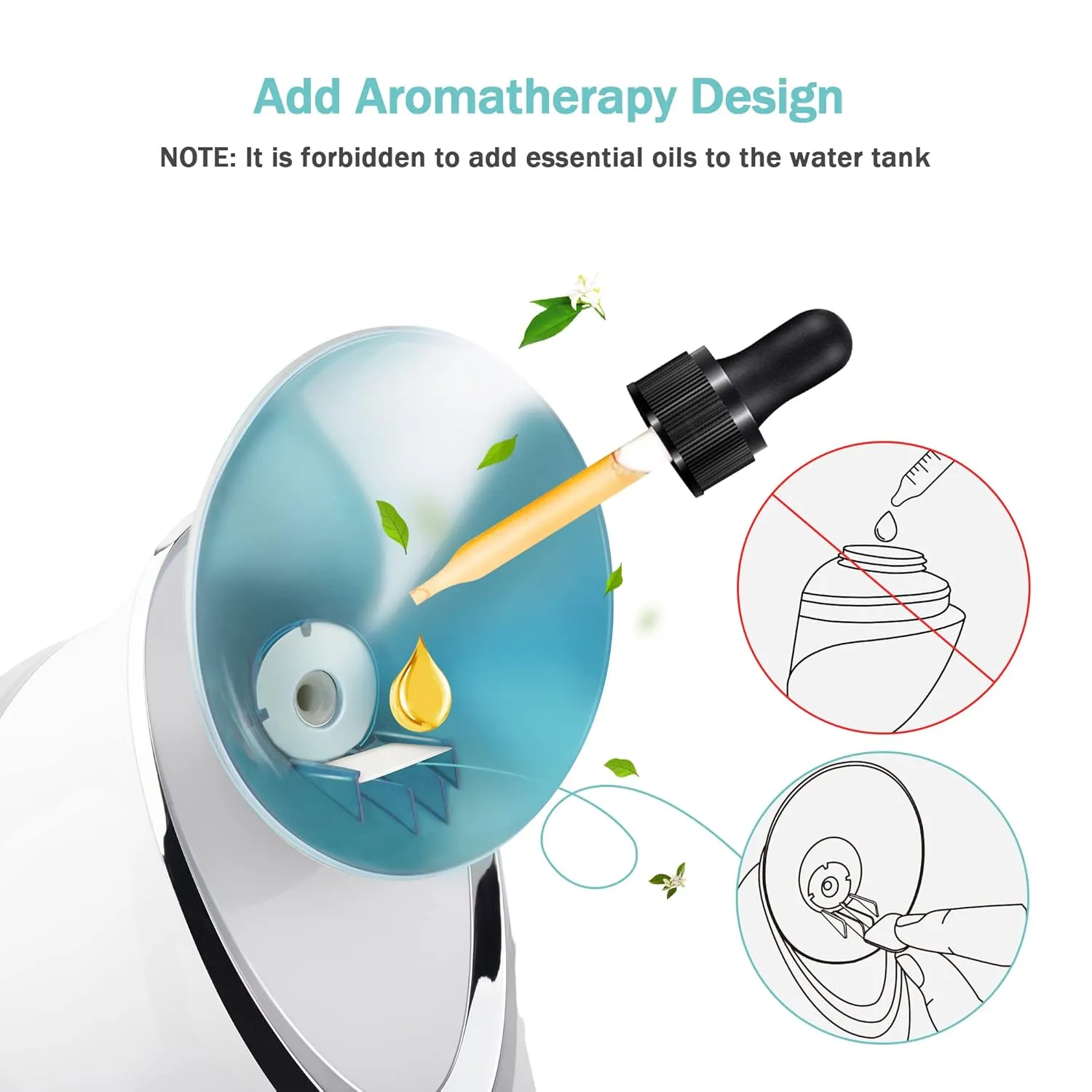 EZBASICS Facial Steamer Ionic Face Steamer for Home Facial, Warm Mist Humidifier Atomizer for Face Sauna Spa Sinuses Moisturizing, Unclogs Pores, 1 Pack   5 Stainless Steel Skin Kit Blue