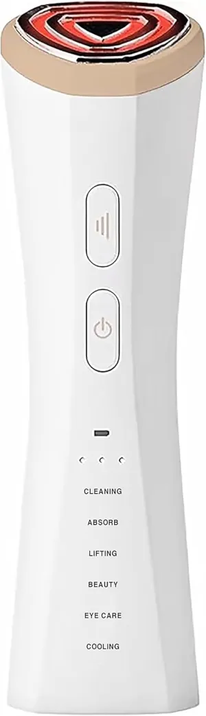 Facial massager, All-in-1 Microcurrent Facial Device, Renewal Lift, Red light therapy for face, Beauty Skin Care Rejuvenation Lifting, Tightening, Undereye Dark Circles, Puffy Eyes Treatment for Women