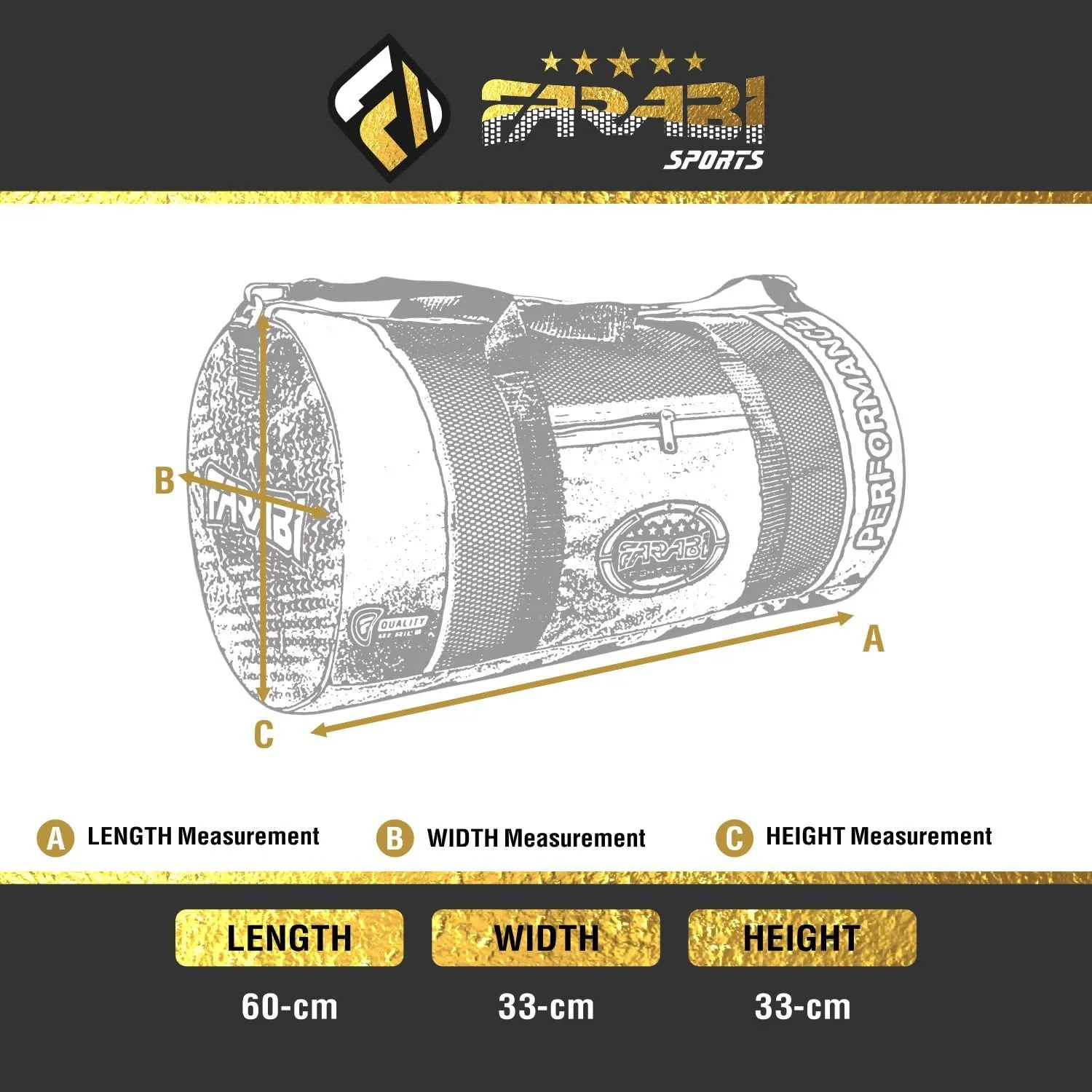 Farabi,Gym Fitness Workout Gear Bag, MMA, Boxing Gear Bag, Holdall Training Gear Travel Bag