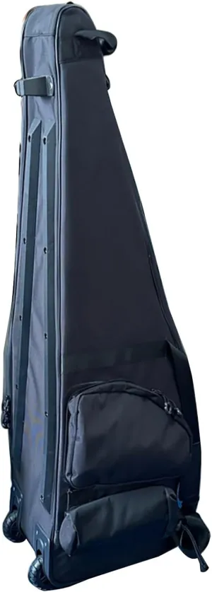 Fencing Sword Bag, Small Roller Bag Can Stand Up and Hold a Whole Set of Equipment(Black)