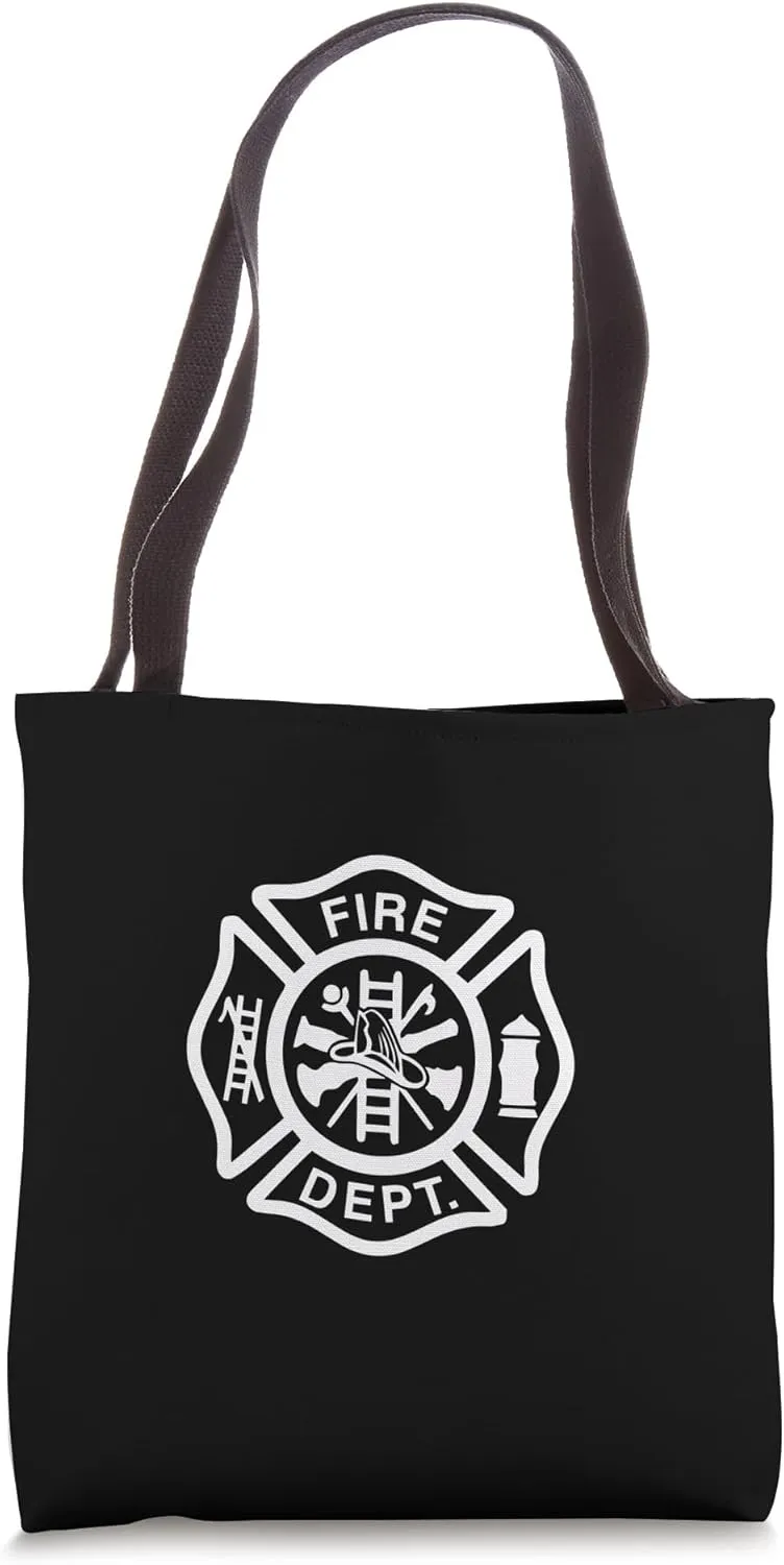 Fire Department Logo Uniform Fireman Symbol Firefighter Gear Tote Bag
