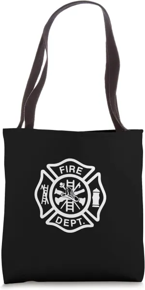 Fire Department Logo Uniform Fireman Symbol Firefighter Gear Tote Bag