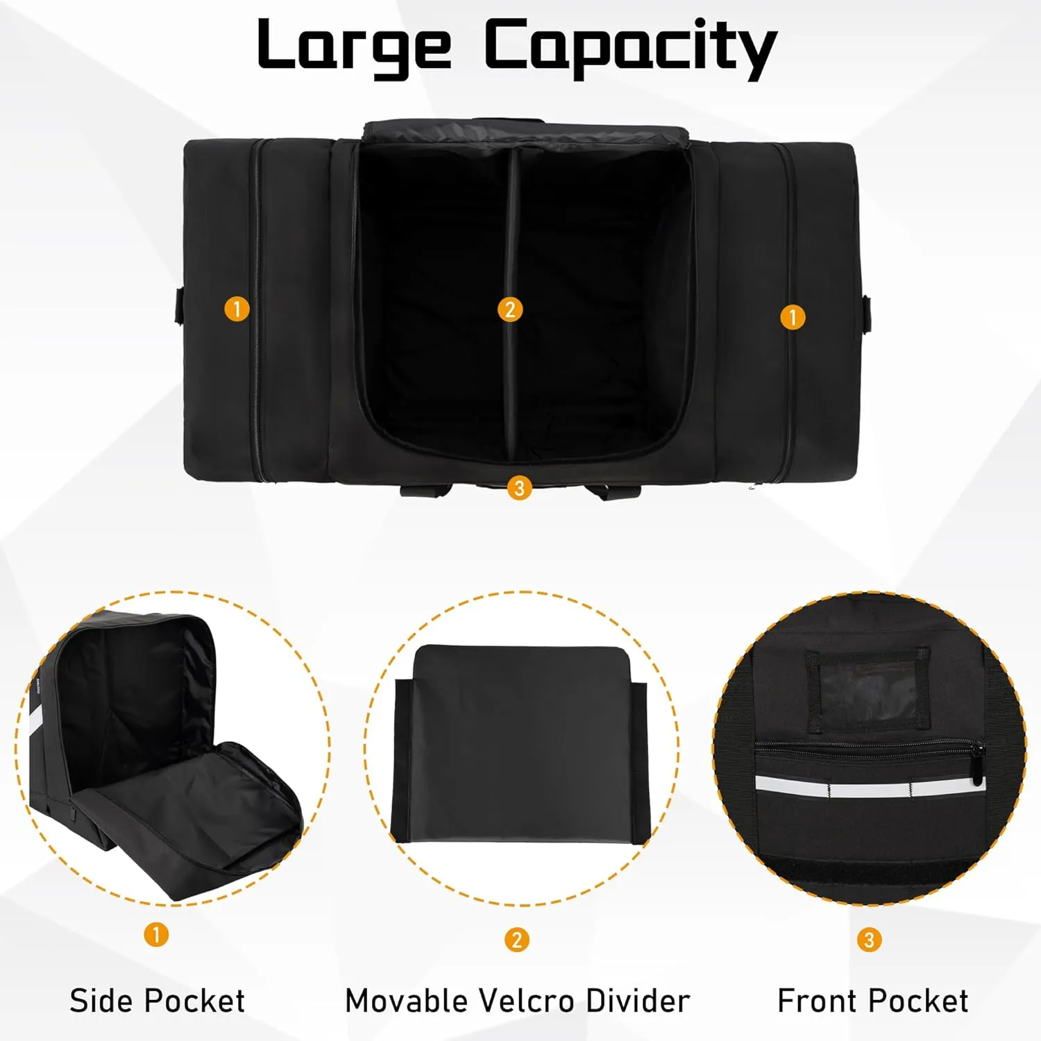 Firefighter Duffle Bag, Large Gear Storage Firefighter Gear Bag with Shoulder Strap