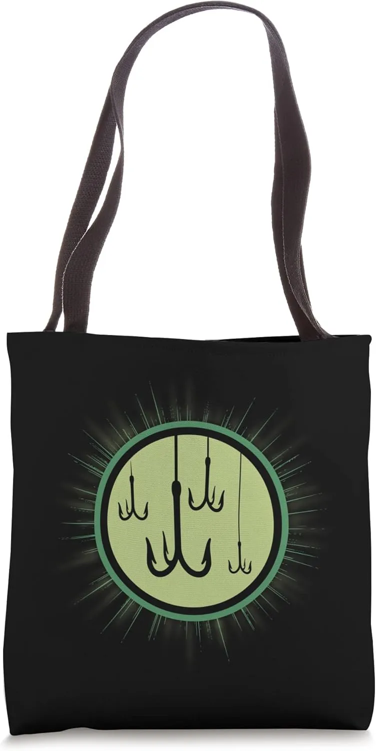 Fish Lure Hook Fishing Tote Bag