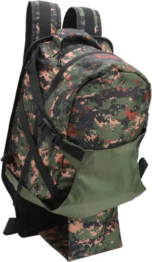 Fishing Backpack, Oxford Cloth, Padded Straps, Breathable Mesh, Protective Bottom Cushion, Multi Function Outdoor Gear for Hiking Camping Travel