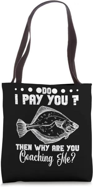 Fishing Supplies Fluke Fishing Gear Fluke Fisher Fisherman Tote Bag