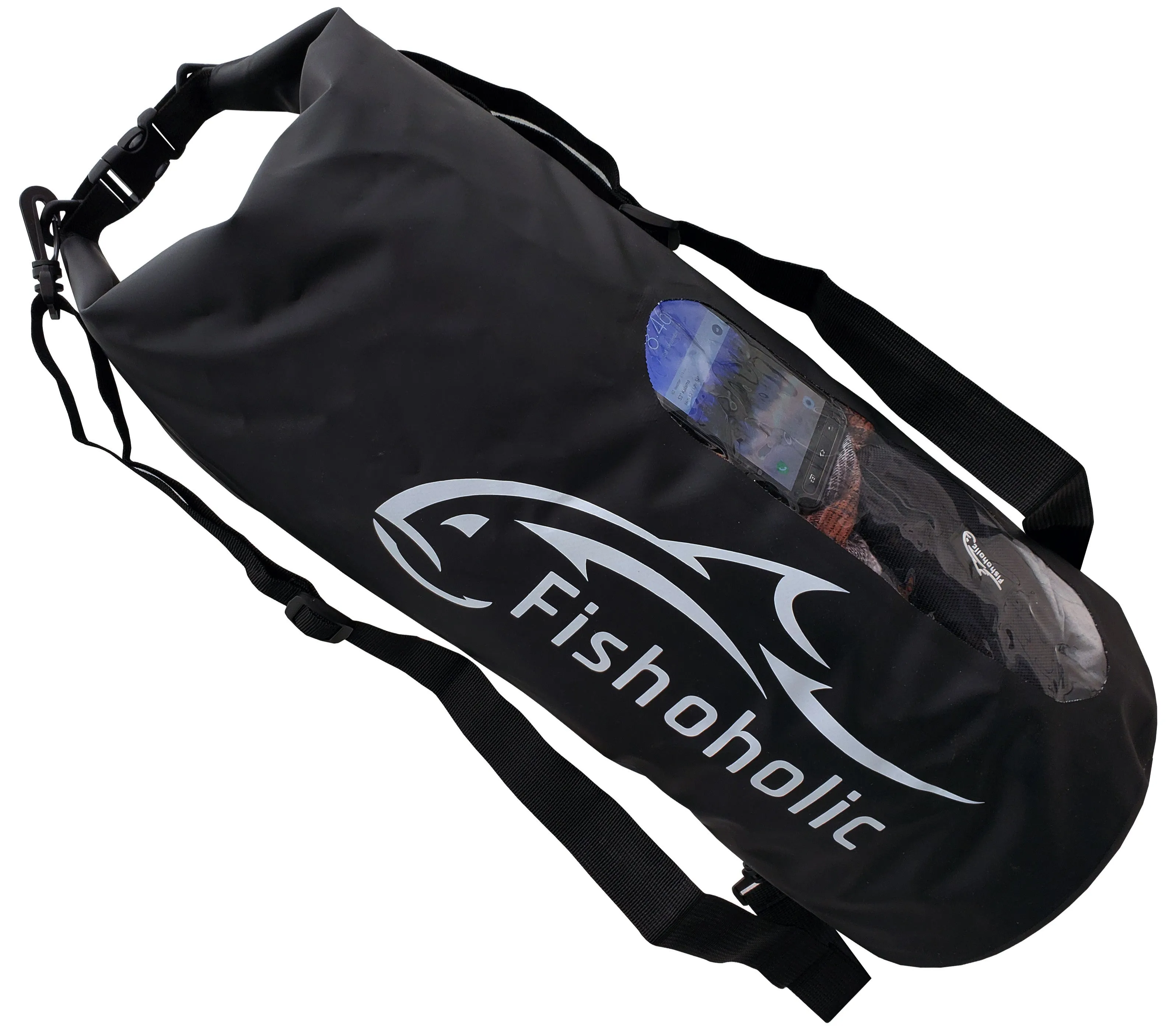 Fishoholic 2 pack Bundle - 5L & 30L Dry Bags - 2 Waterproof Gear Bags - Fail-Safe Snaps - Tough & Durable