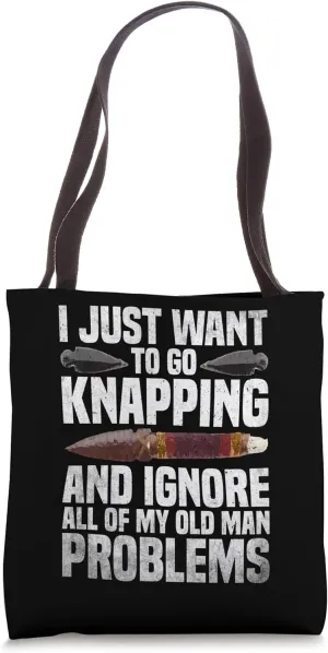 Flint Collecting Tools Flintknapping Artist Flintknapper Tote Bag