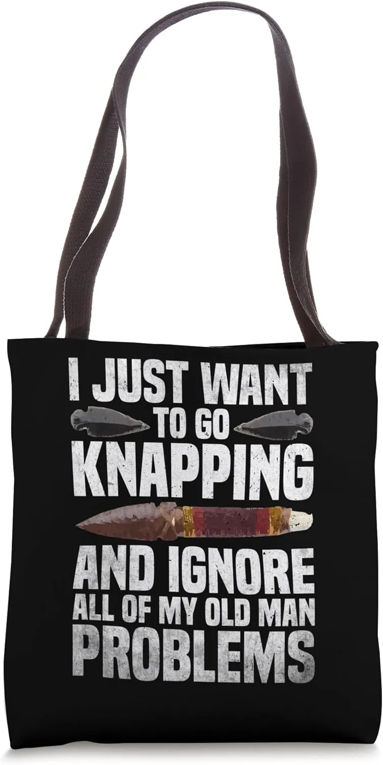 Flint Collecting Tools Flintknapping Artist Flintknapper Tote Bag