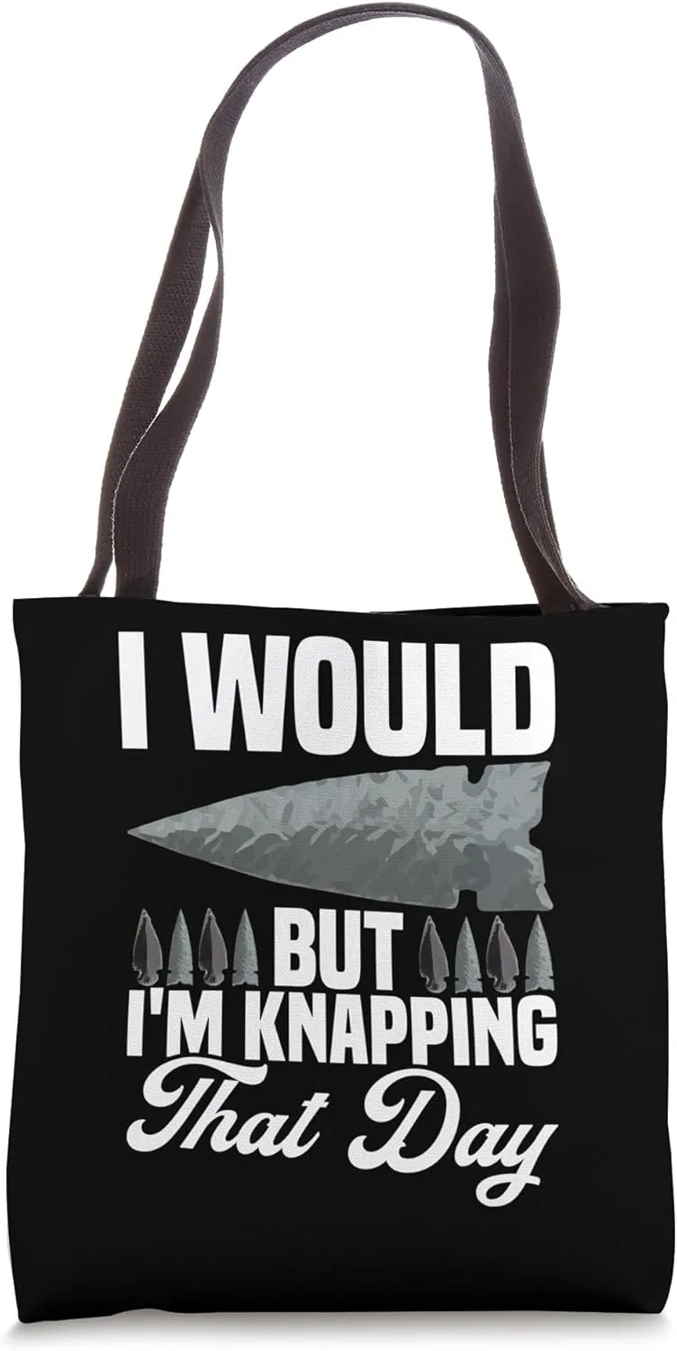 Flintknapper Gear Flintknapping Artist Flint Collecting Tote Bag