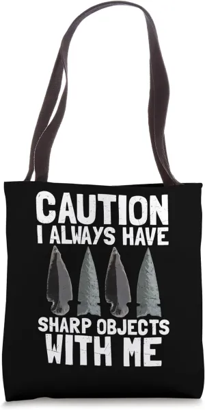 Flintknapping Artist Flint Collector Gear Flintknapper Tote Bag