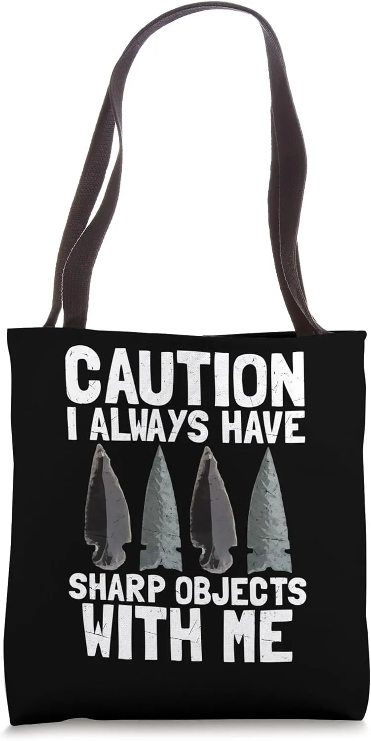 Flintknapping Artist Flint Collector Gear Flintknapper Tote Bag