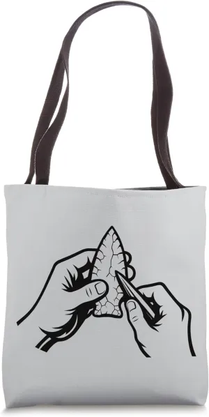Flintknapping Kit Artifact Hunting Arrowhead Hunting Tote Bag