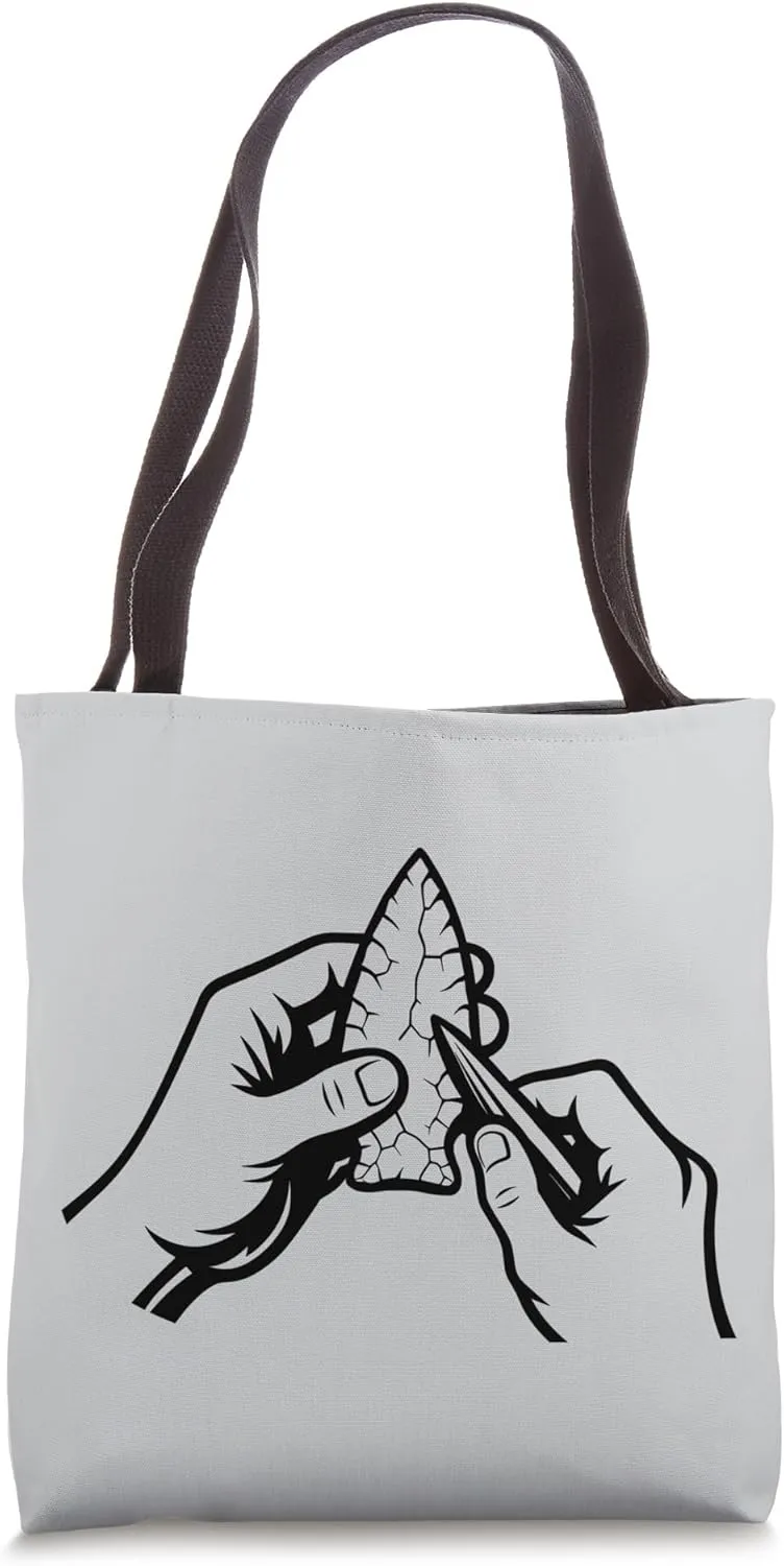 Flintknapping Kit Artifact Hunting Arrowhead Hunting Tote Bag