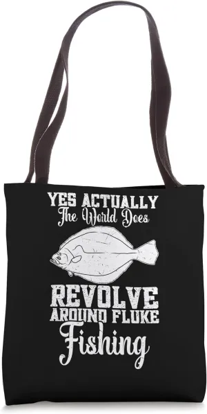 Fluke Fisher Rod Fluke Fishing Essentials Fluke Fisherman Tote Bag