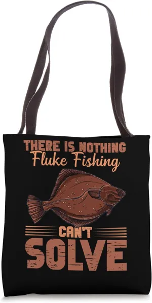Fluke Fisherman Lure Fluke Fishing Rod Fluke Fishing Tote Bag