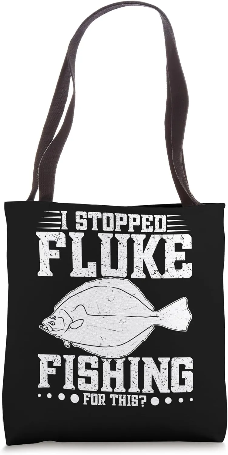 Fluke Fisherman Rod and Reel Combo Fisher Fluke Fisherman Tote Bag