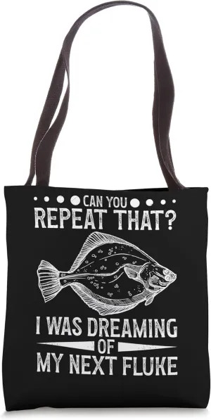 Fluke Fishing Gear Fluke Fisher Essentials Fluke Fisherman Tote Bag