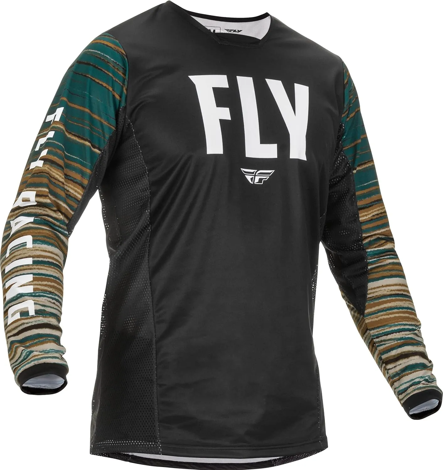 Fly Racing 2022 Adult Kinetic Wave Jersey (Black/Rum, Medium)