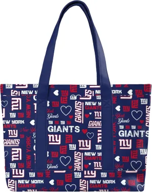 FOCO New York Giants NFL Logo Love Tote Bag