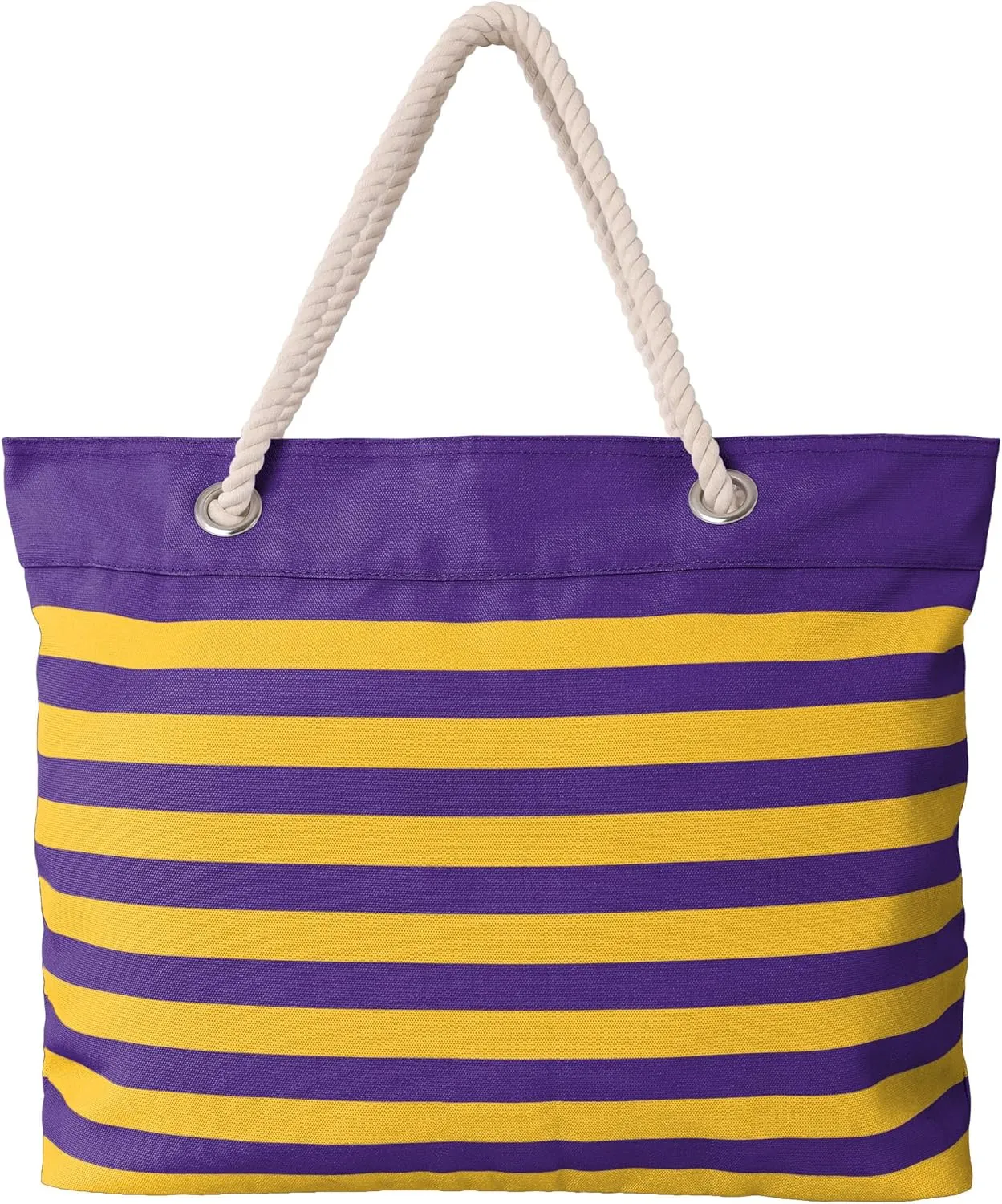 FOCO NFL Team Logo Nautical Stripe Tote Beach Bag