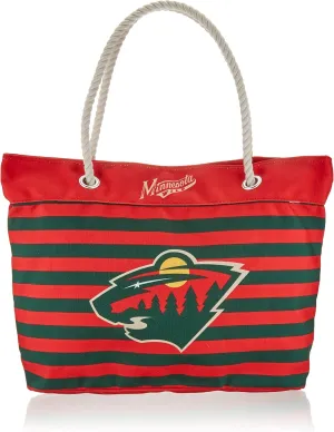 FOCO NHL Unisex Nautical Stripe Tote Bag